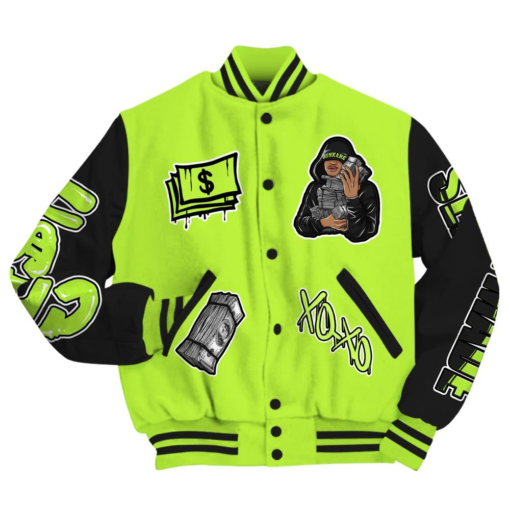 Varsity Jacket To Match Air Force 1 Low Dance Volt - Selfmade Unique All Over Print
