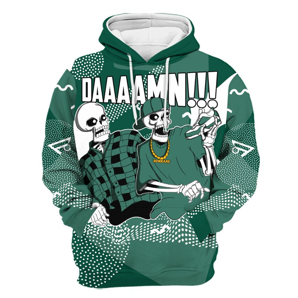 Hoodie To Match Oxidized Green 4s - Graphic Meme Damnn All Over Print