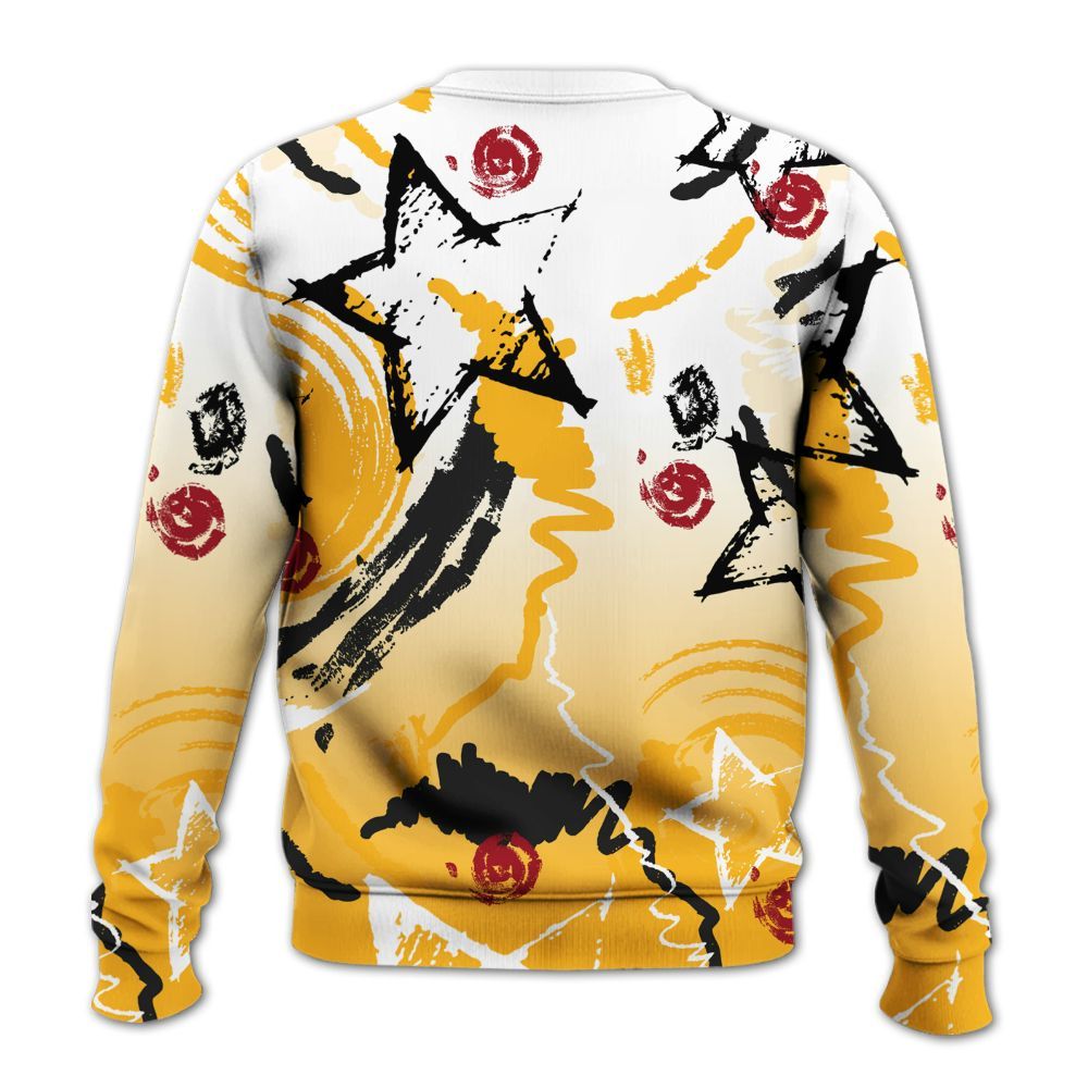 Sweatshirt To Match White Taxi 12s Shirt, Grind Shine Later Drip All Over Print