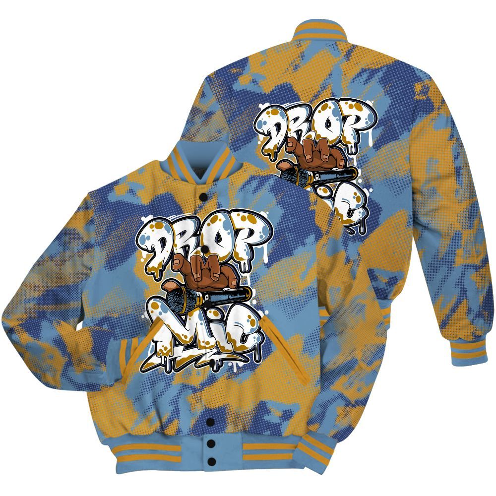 Varsity Jacket To Match High OG First In Flight 1s Shirt - Drop Mic Abstract All Over Print