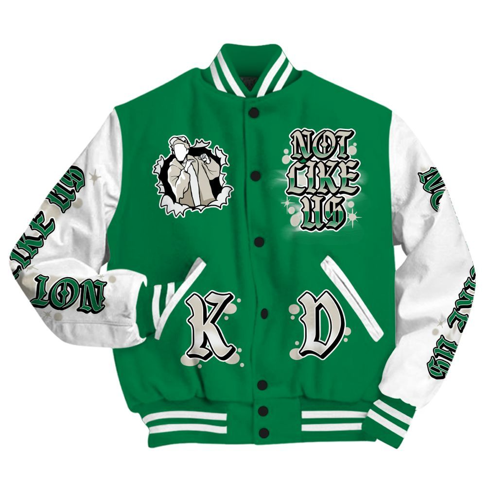 Varsity Jacket To Match Lucky Green 2s - None Like Us Graphic All Over Print