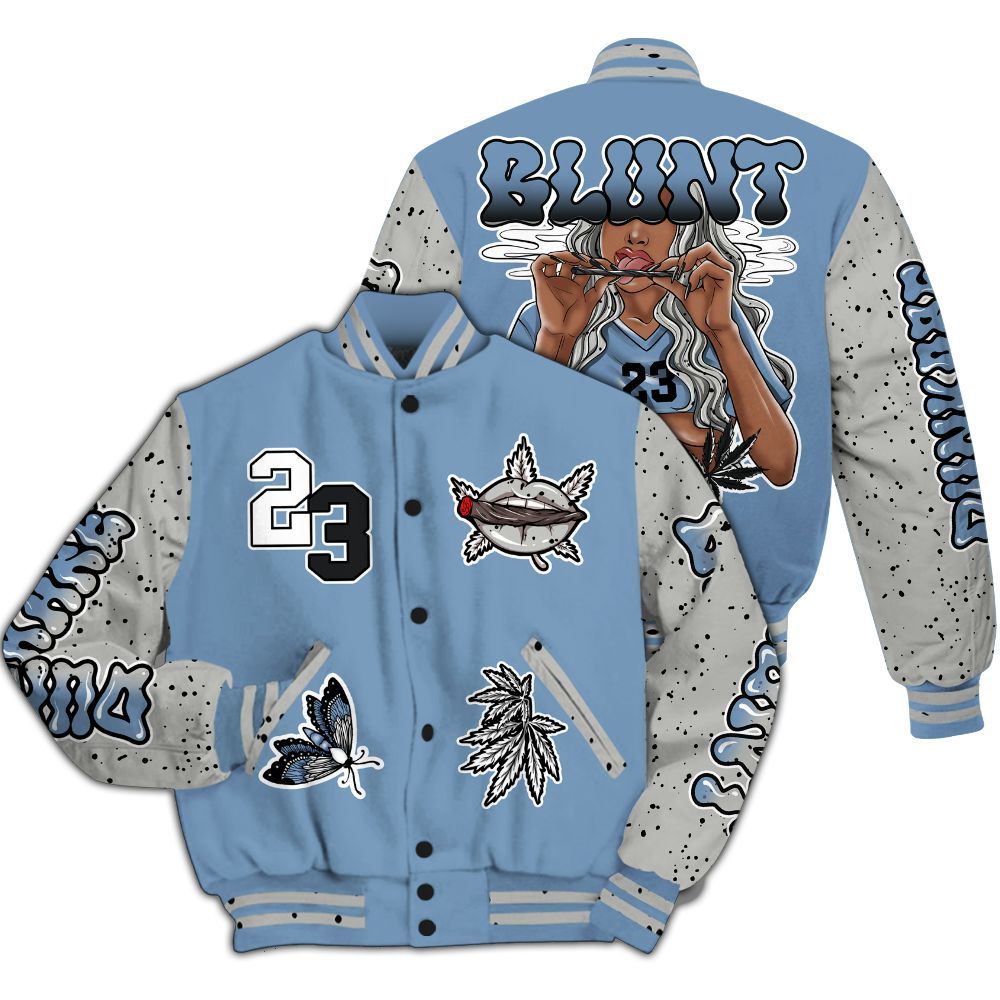 Varsity Jacket To Match University Blue 4s - Bluntz Unique All Over Print