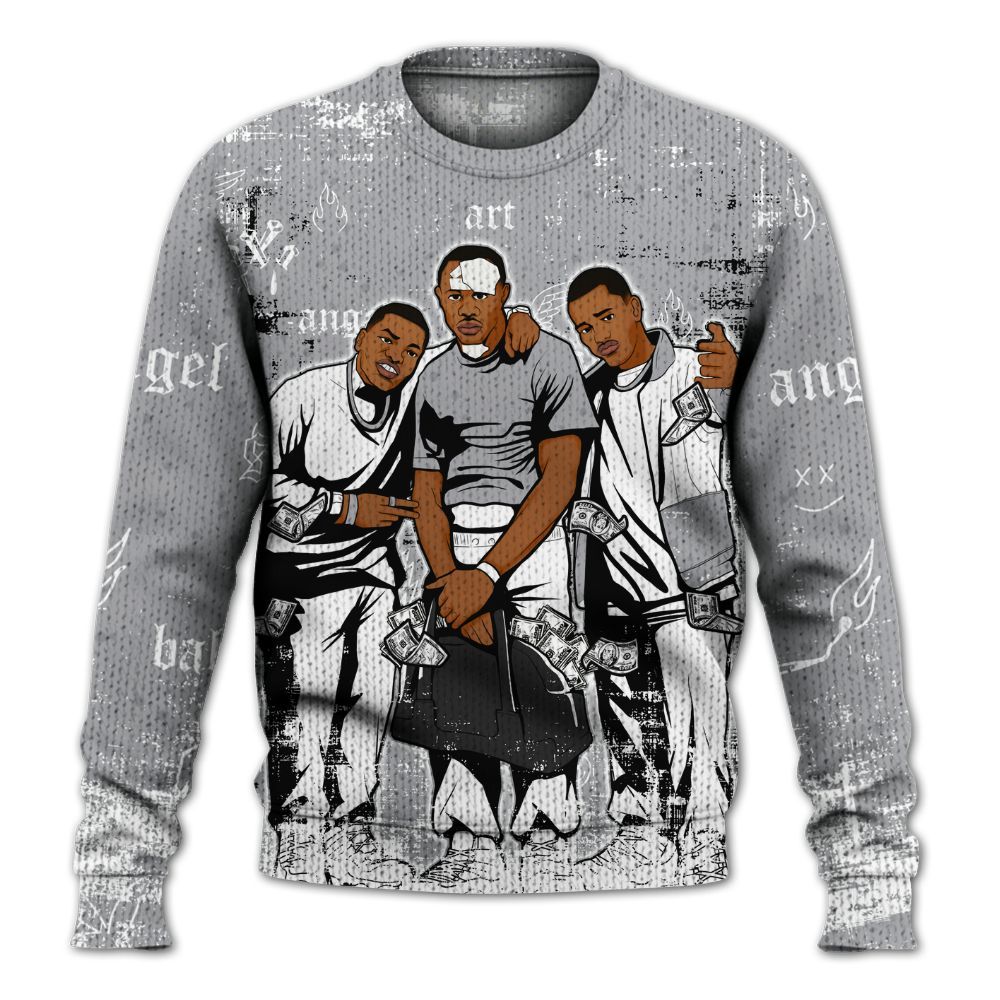 Knitted Sweater To Match White Cement 4s - Paid In Full Money