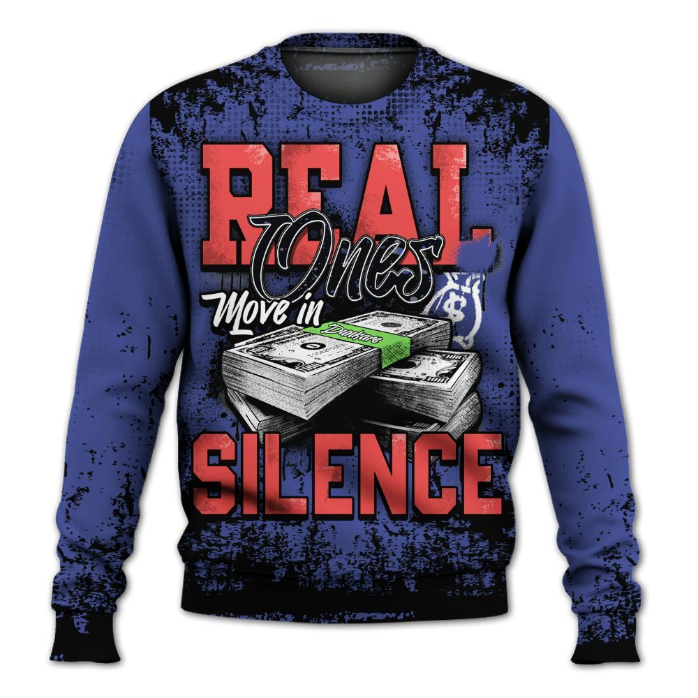 Sweatshirt To Match KD 4 Nerf - Move In Silence Money Street Retro All Over Print