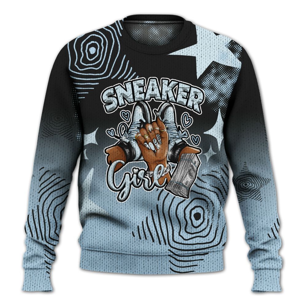 Sweater To Match Foamposite One Psychic Blue - Sneakerz Girlz Unique Starz Graphic