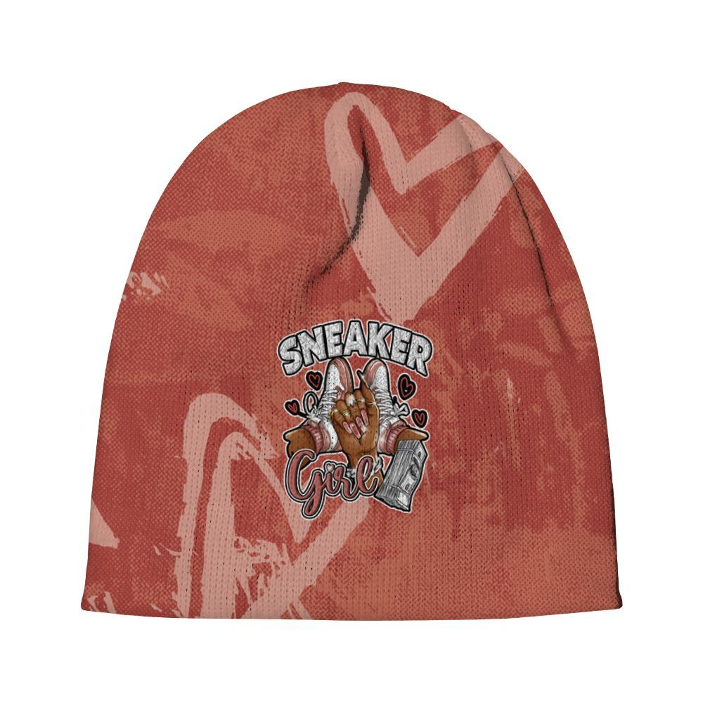 Beanie Hat To Match Dune Red 13s - Sneakerz Girlz Heart Grunge Graphic