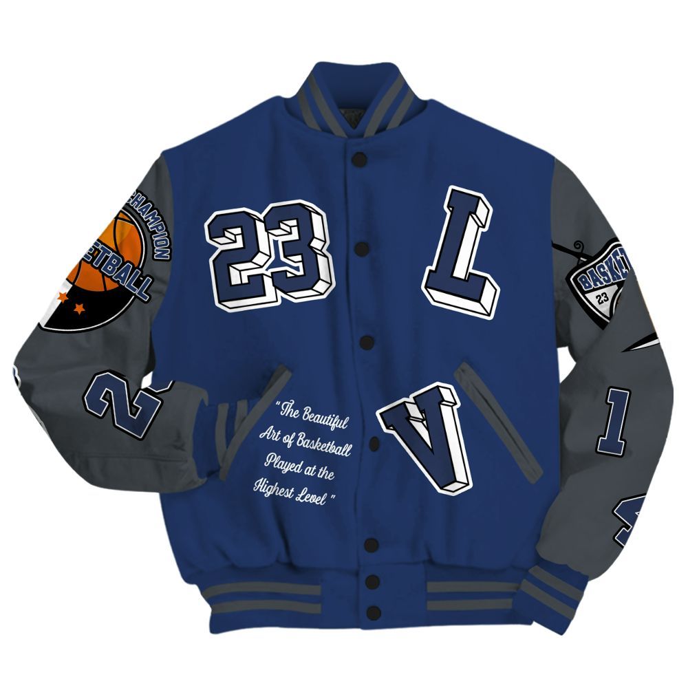 Varsity Jacket To Match Retro Flint 13s - The GOAT Got Em Streetwear All Over Print