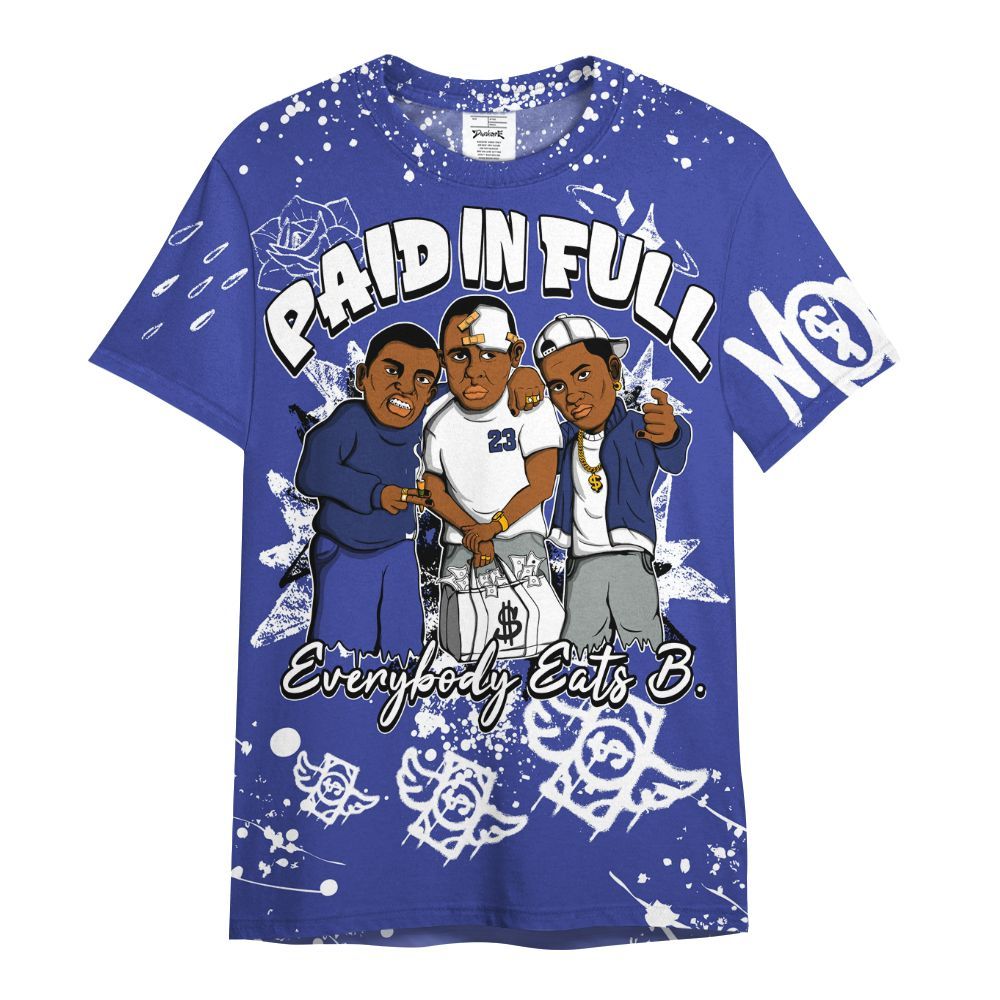 Shirt To Match Shox TL Royal - Everybody Paid In Full Crayon All Over Print