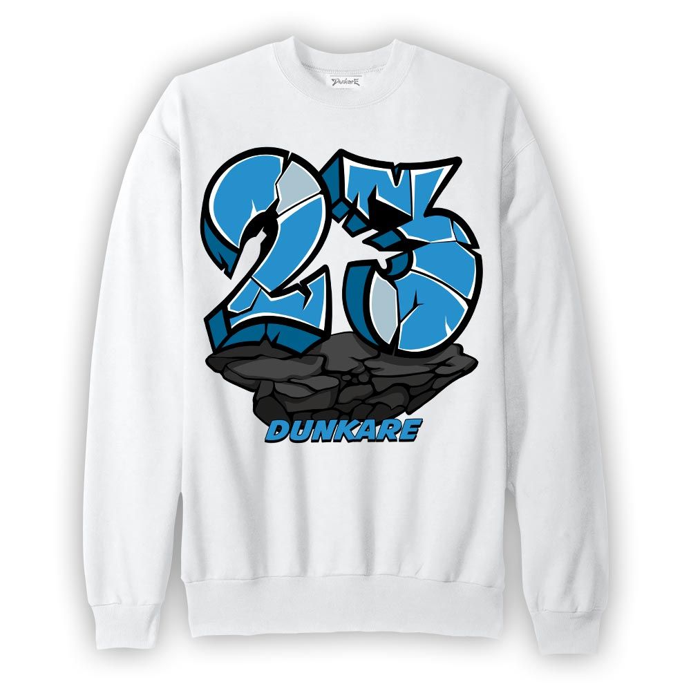 Sweatshirt To match Powder Blue 9s Sweatshirt - Cracked 23 Graffiti Graphic