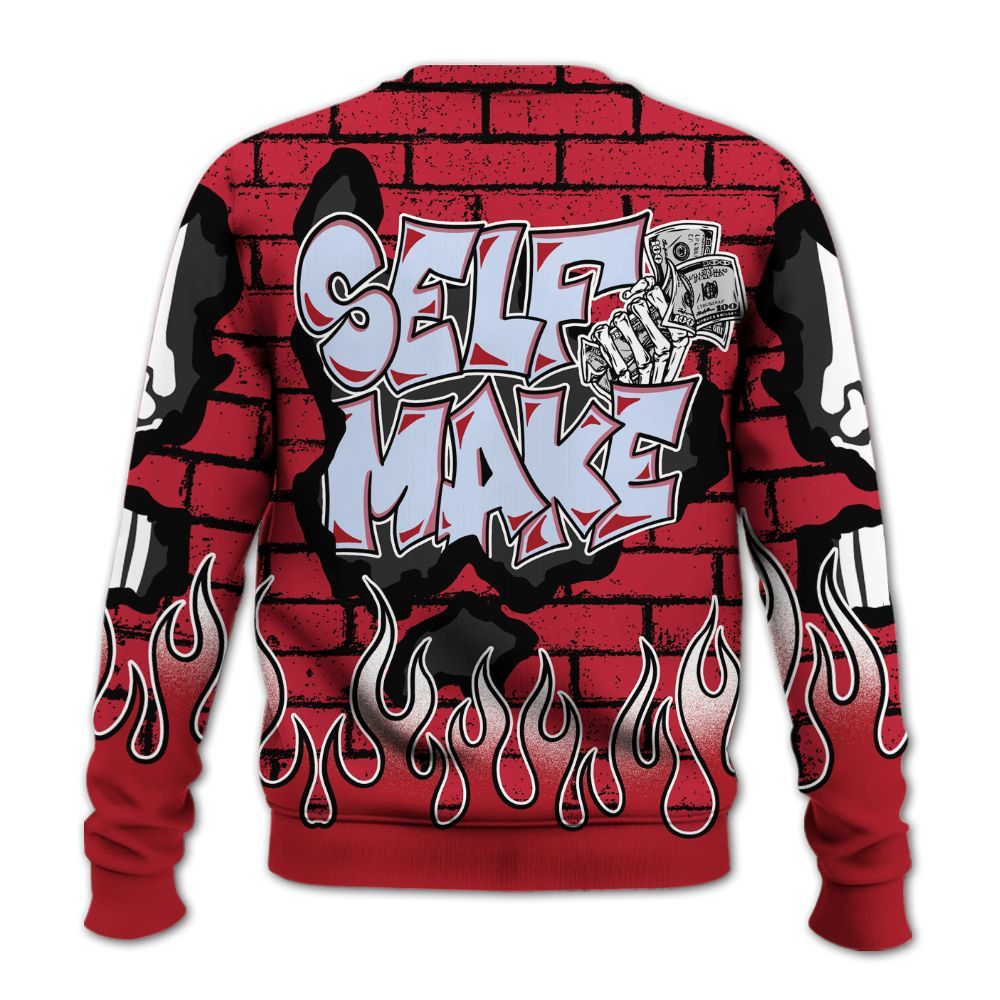 Sweatshirt To Match Toro Bravo 6s - Self Make Skeleton Crashed All Over Print