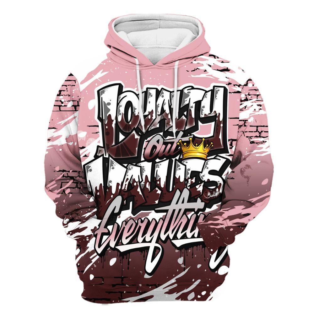 Hoodie To Match Air Max 90 Neapolitan 2025 - Values Of Loyalty Drip All Over Print