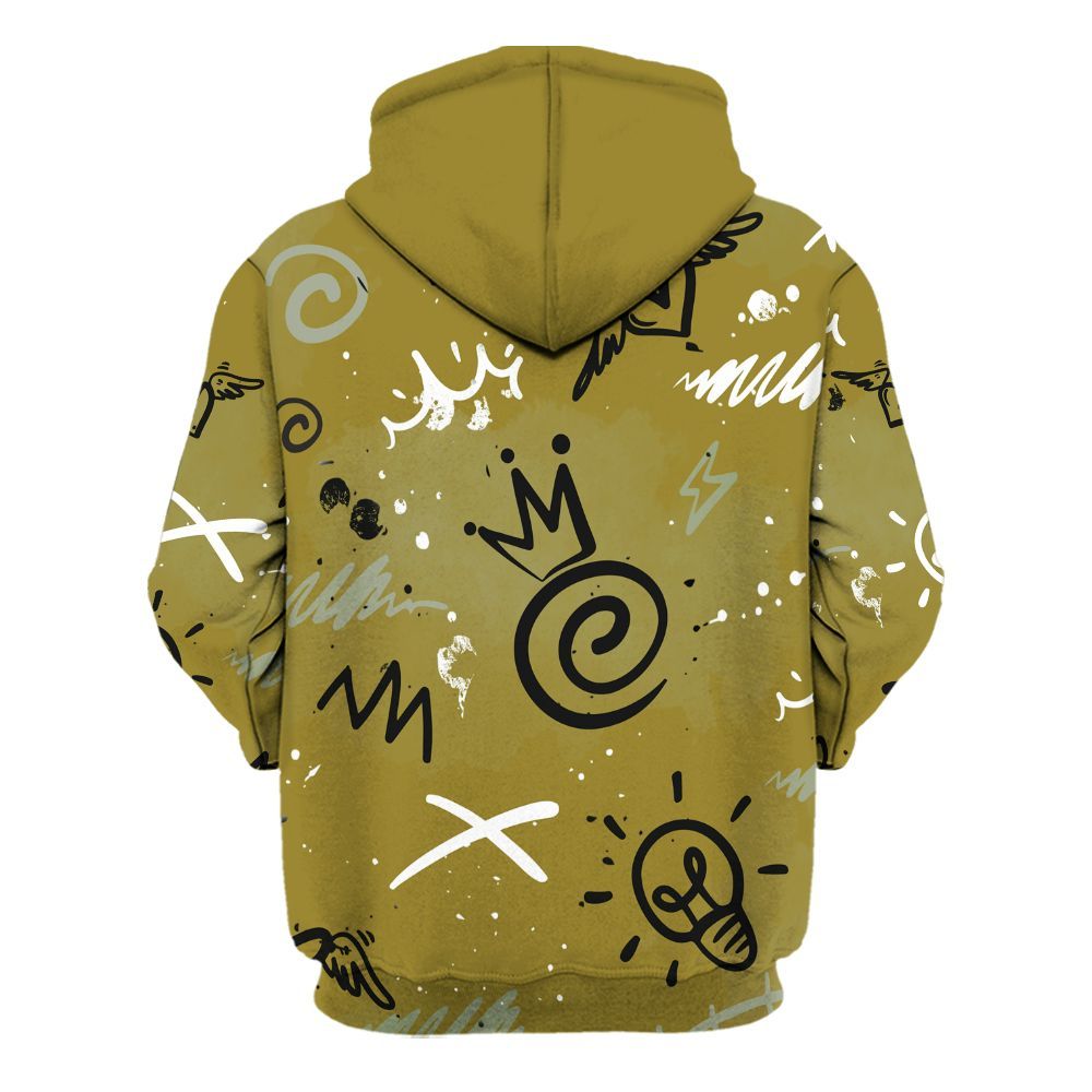 Hoodie To Match Air Flightposite Metallic Gold - Drip Been Di2ferent All Over Print