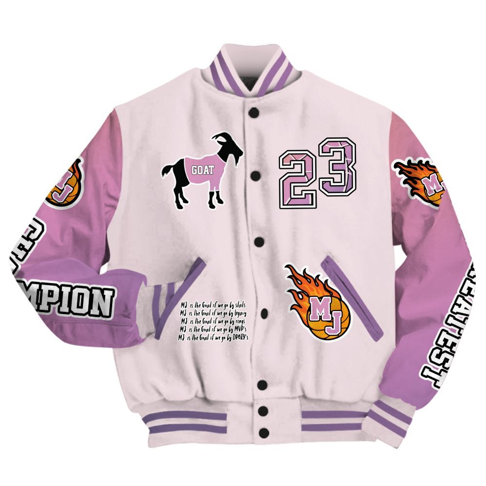 Varsity Jacket To Match Book Sunrise 1s - 23 G.0.A.T Jump Up Basketball All Over Print
