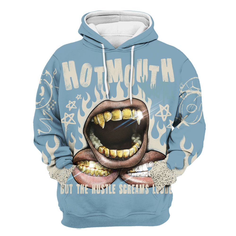 Hoodie To Match Retro SoleFly 13s - Mouth Burning Street Style All Over Print
