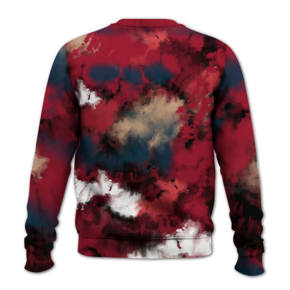 Sweatshirt To Match Mid Multi Color 2022 1s - God Blessed Tie Dye All Over Print