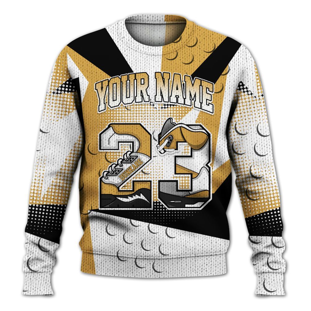 Knitted Sweater To Match Low OG Rookie Of The Year 1s - Poly Custom Name Number 23 5s