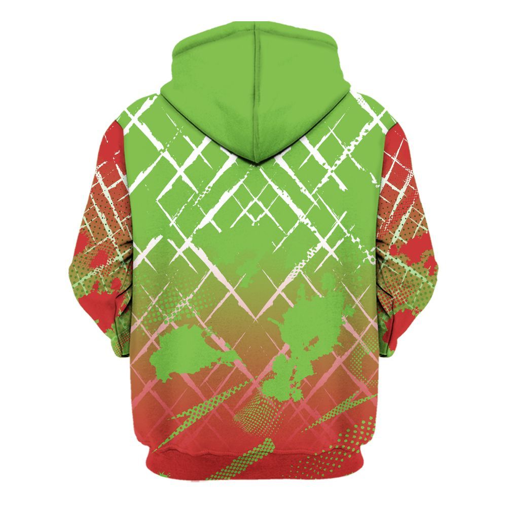 Hoodie To Match Air Max Waffle SP Action Green - Halftone Stand Business Dripping All Over Print