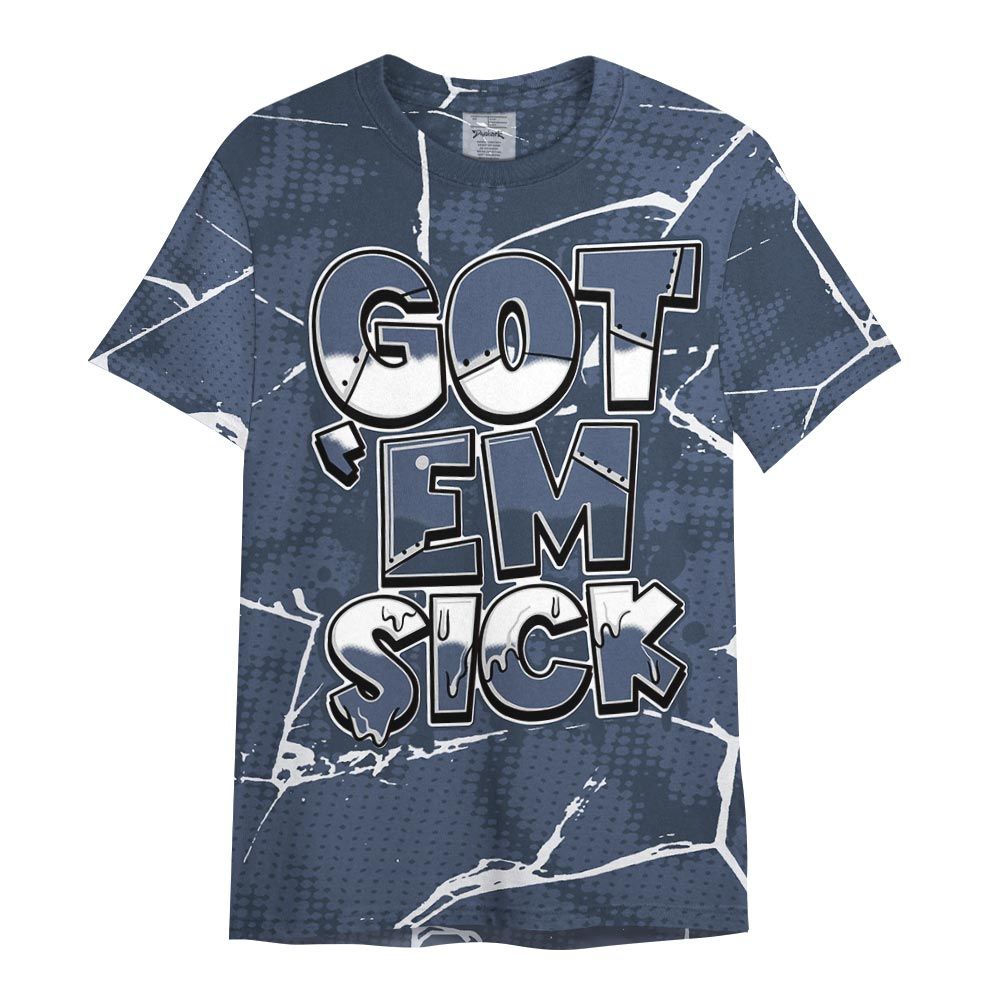 Shirt To Match Low Diffused Blue 11s - Gotten 'Em Sick Crack Shirt Unisex