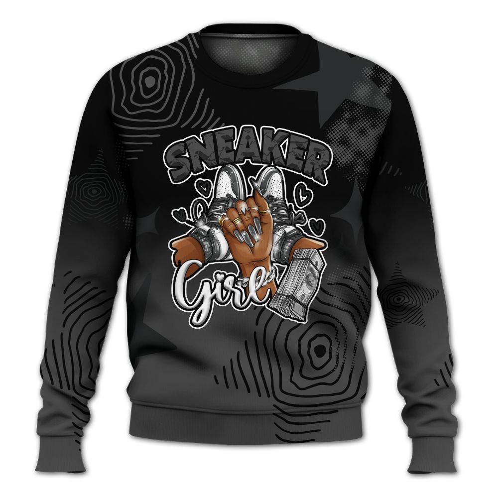 Sweatshirt To Match Fear 4s - Sneakerz Girlz Unique Starz All Over Print