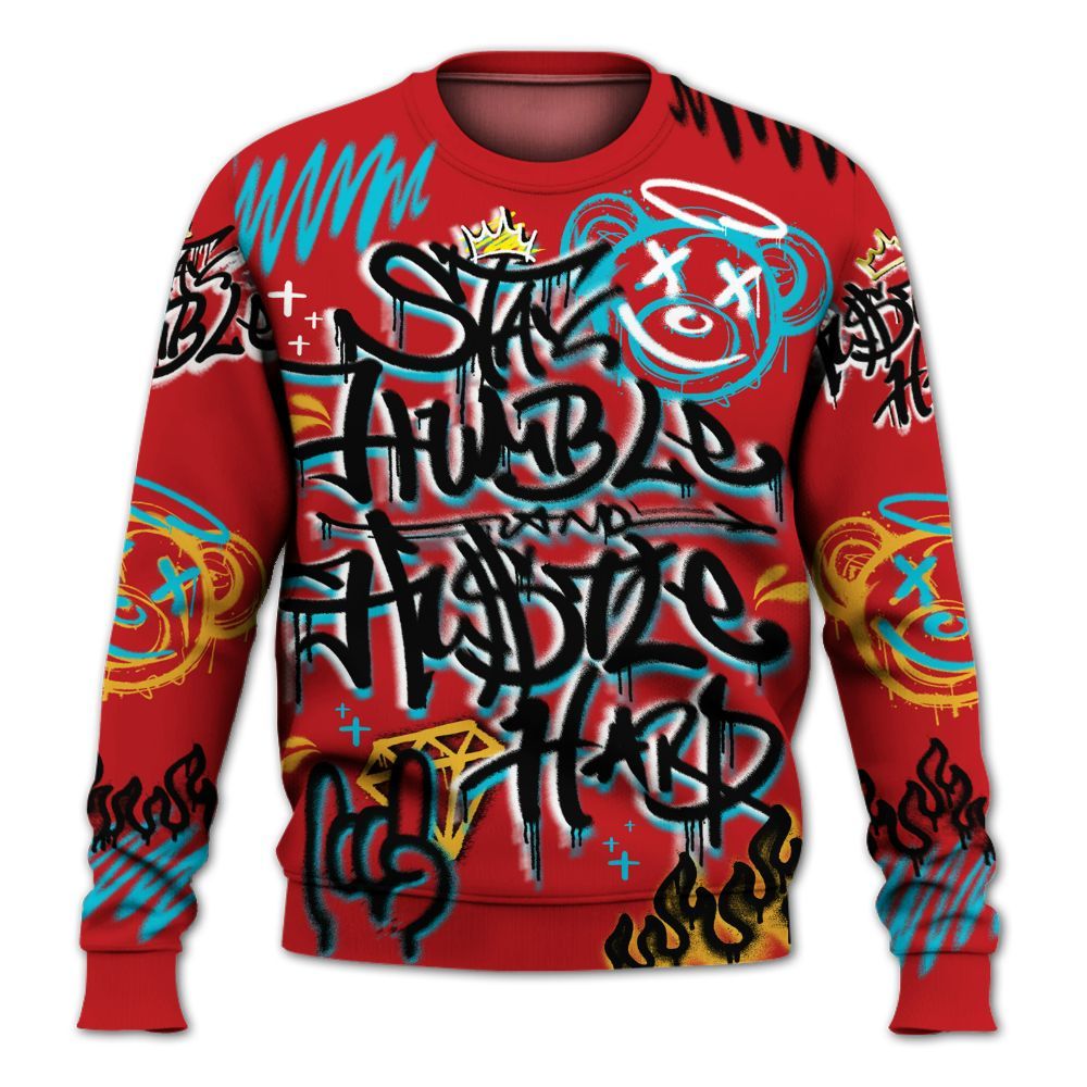 Sweatshirt To Match Dunk Low Fruity Pebbles - Humble Drip Streetwear Graffity All Over Print
