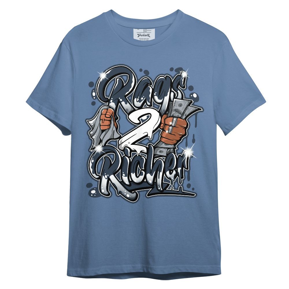 Shirt To Match Low Diffused Blue 11s - Rag 2 Rish Graphic Unisex Shirt