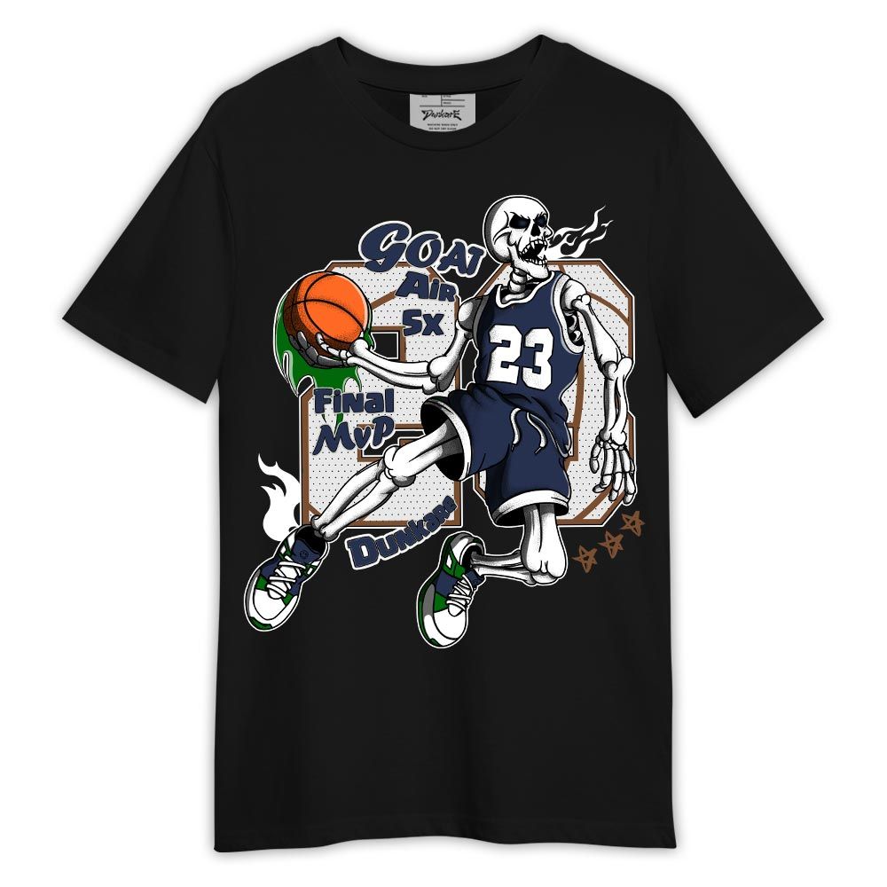 Shirt To Match Midnight Navy 13s - 23 G.O.A.T Basketball Shirt Outfit