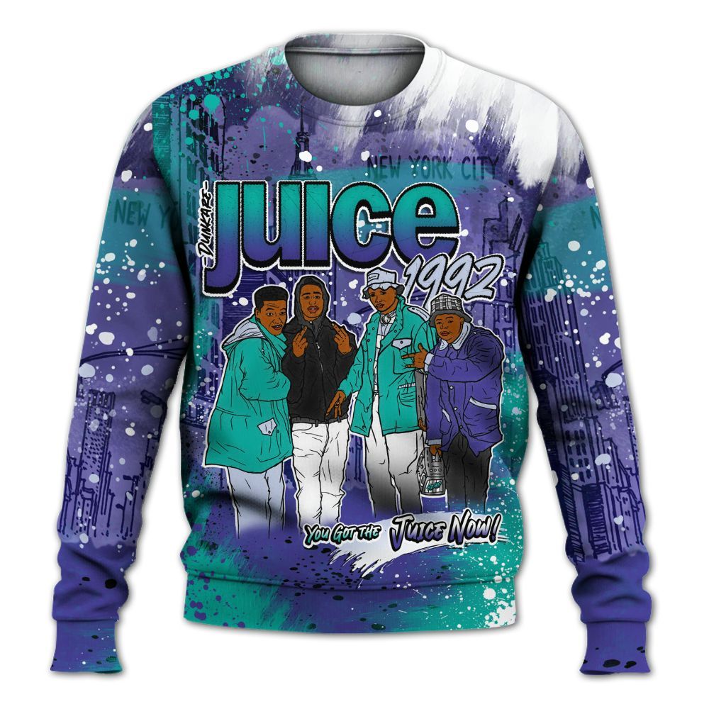 Sweatshirt To Match Retro Grape 5s - You Got The Juice All Over Print
