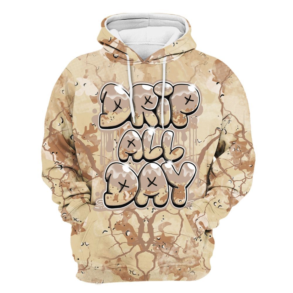 Hoodie To Match Desert Camo 3s - DRIPPIN Days Graphic Halloween All Over Print