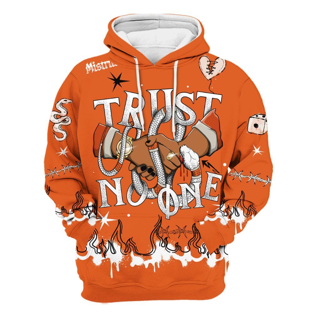 Hoodie To Match High OG Starfish 1s - Trust No One Snake-Bite Doodle Crayon All Over Print