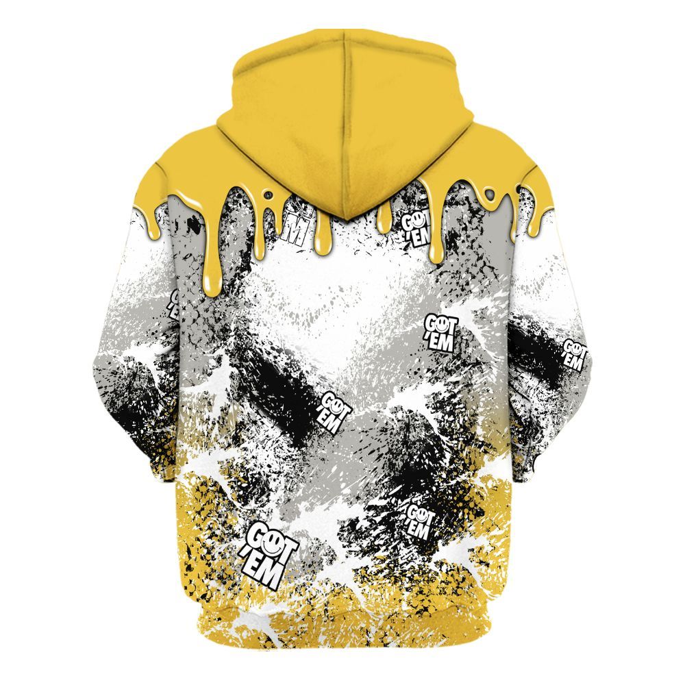 Hoodie To Match Low Yellow Python 11s - Dripping 23 Drip All Over Print