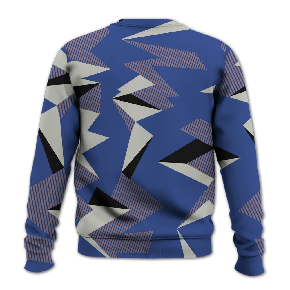 Sweatshirt To Match Low OG Voodoo Alternate 1s - Geometric Camouflage Pattern All Over Print