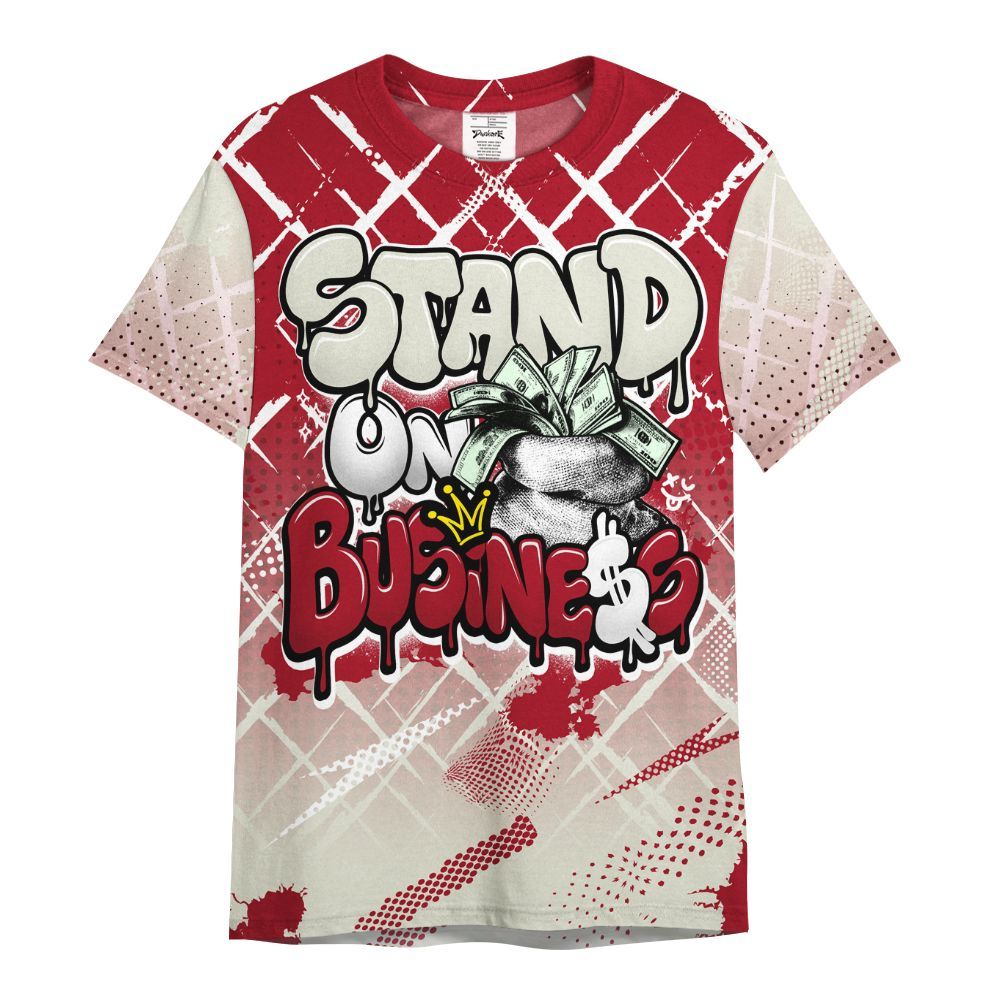 Shirt To Match 2025 High OG Cinnabar 1s - Halftone Stand Business Dripping All Over Print