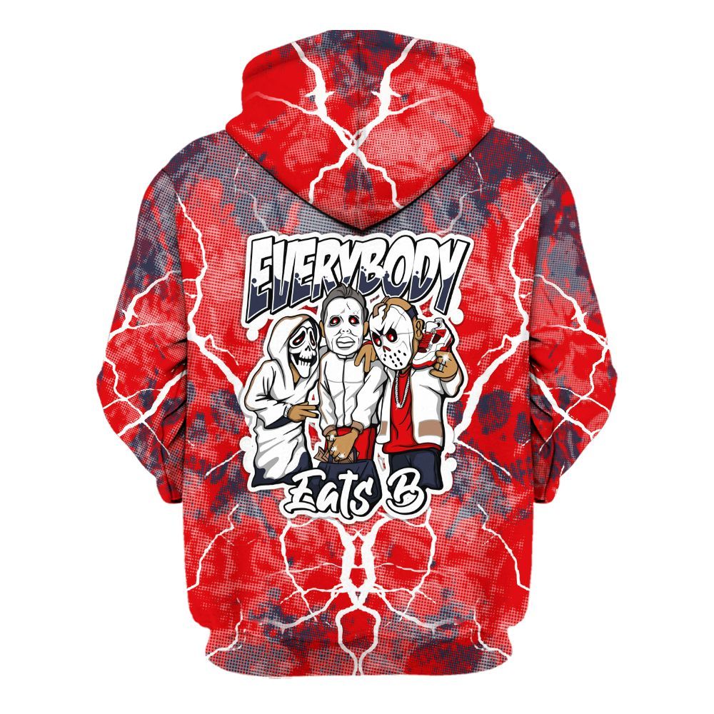 Hoodie To Match Low OG Howard Bison 1s - Everybody Eatin B Graphic Halloween All Over Print