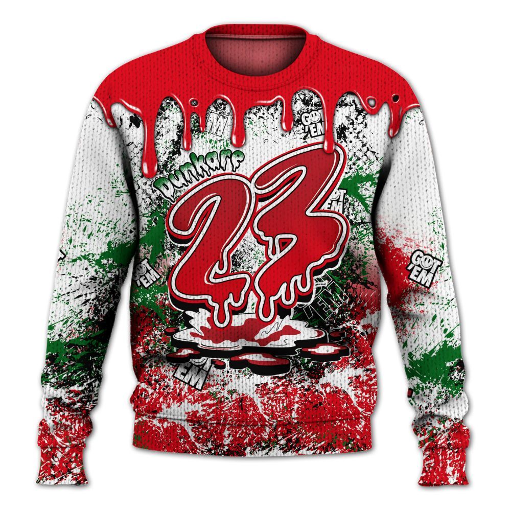 Sweater To Match Chicago 13s - Dripping 23 Drip Graphic