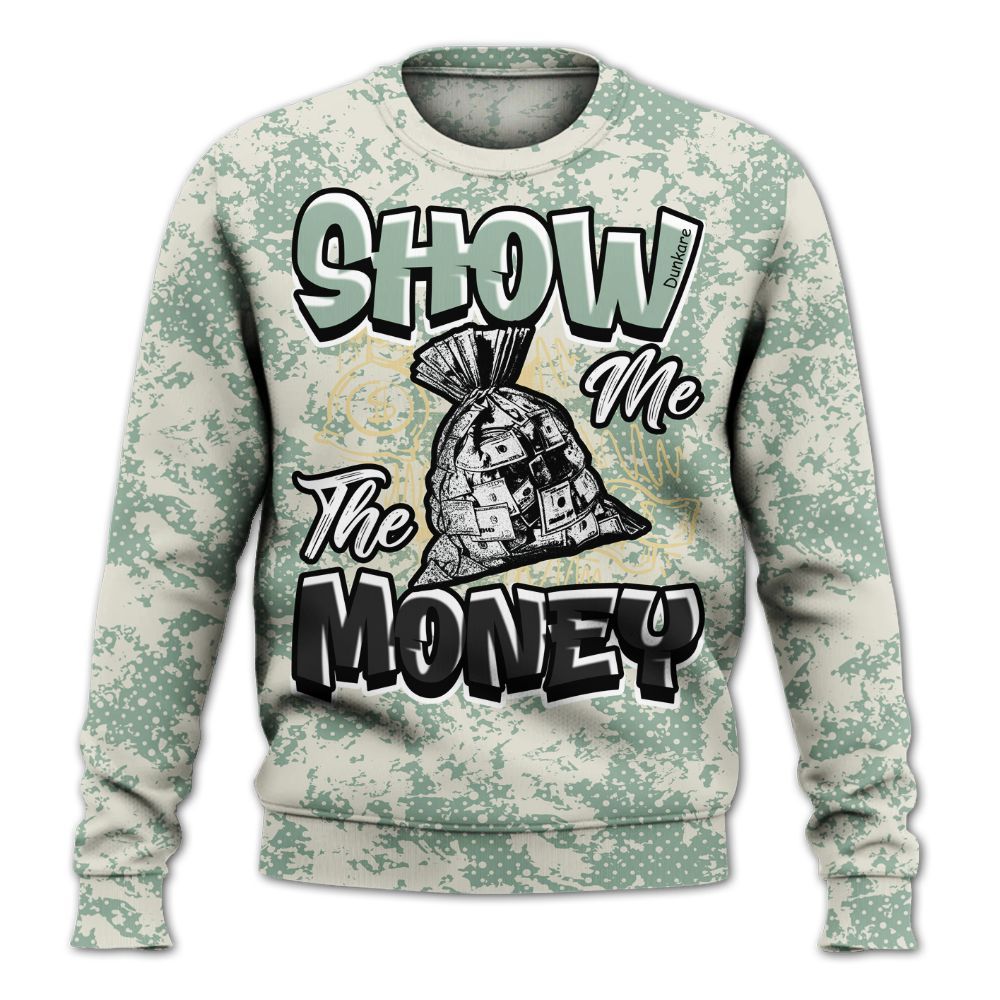 Sweatshirt To Match Joins Year Of The Snake 5s - Show Me The Money Retro All Over Print