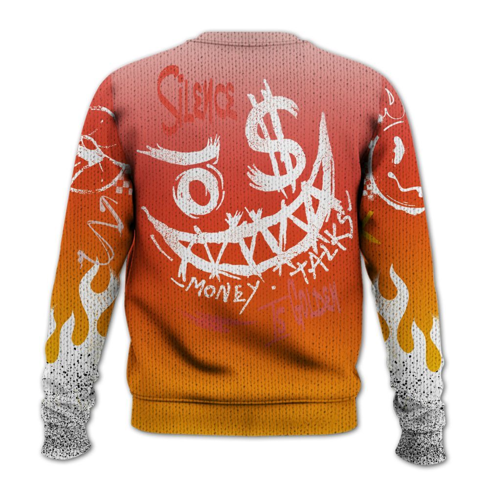 Knitted Sweater To Match Dunk High Candy Corn - Mouth Burning Street Style