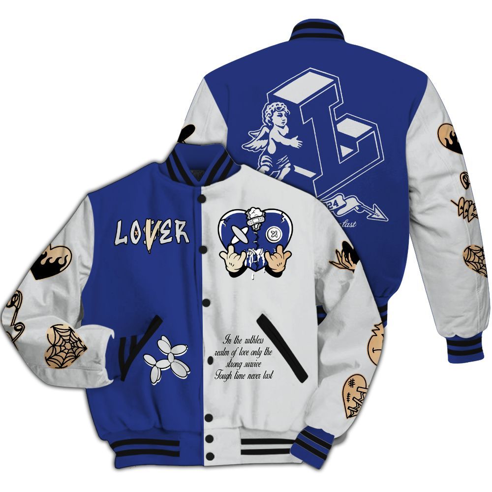 Varsity Jacket To Match JM Pro Black Concord - Loser Lover Heart F Ck Love All Over Print