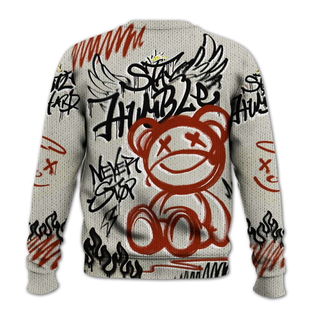 Knitted Sweater To Match El Grito 5s - Humble Drip Streetwear Graffity
