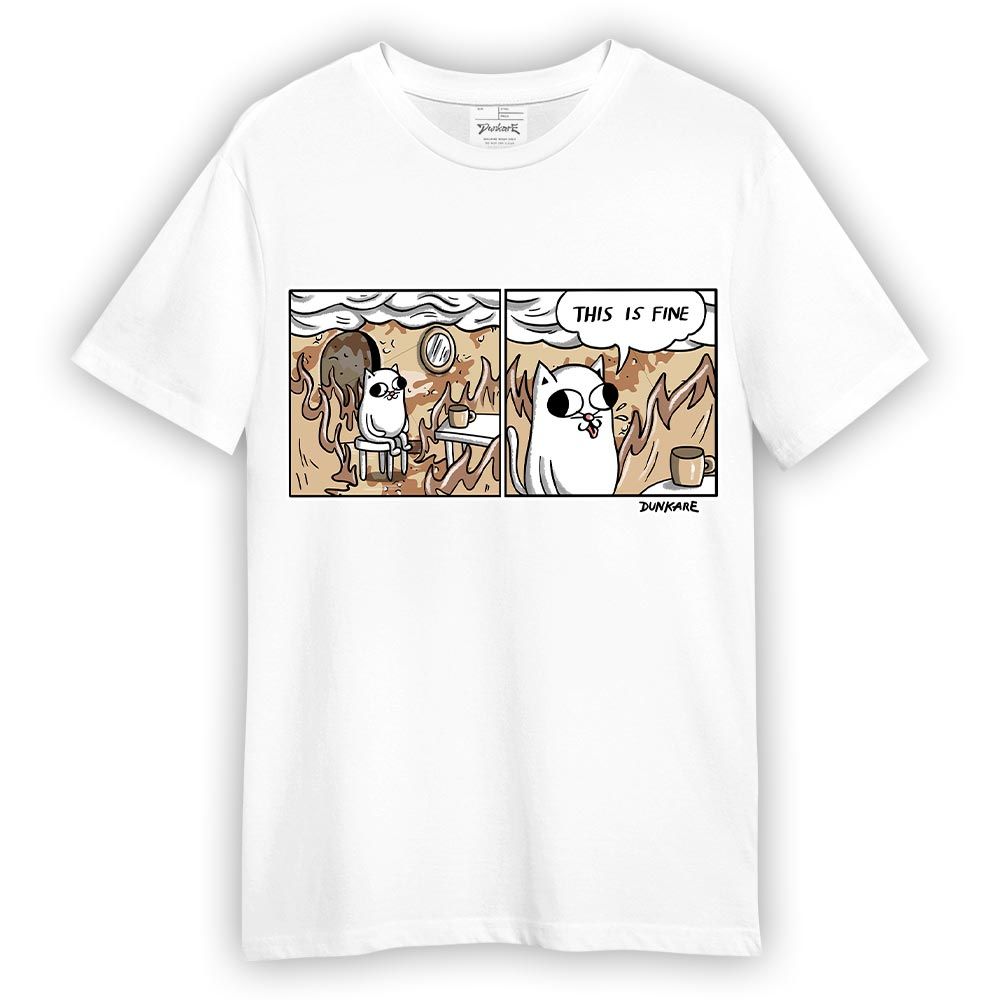 Shirt To Match Desert Camo 3s - This Is Fine! Unique Shirt Unisex