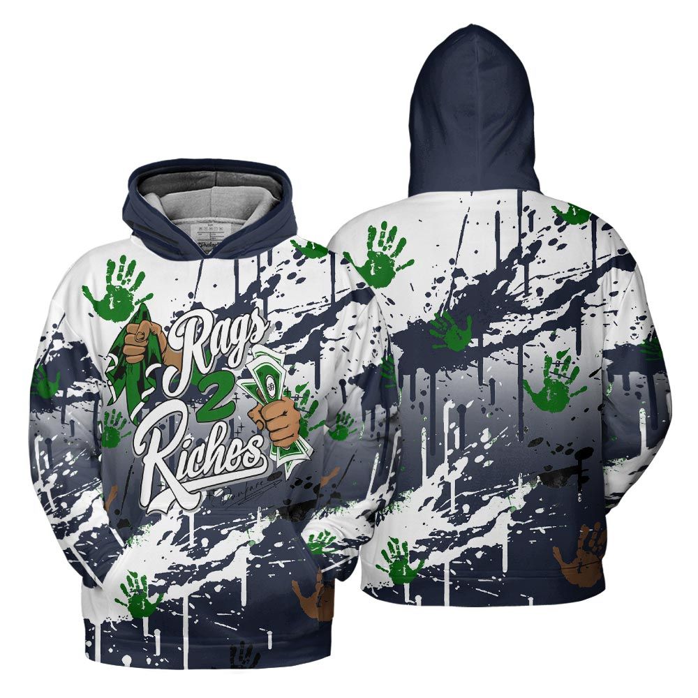 Hoodie To Match Midnight Navy 13s Hoodie, Rag 2 Riches Hoodie Outfit 903 NCT