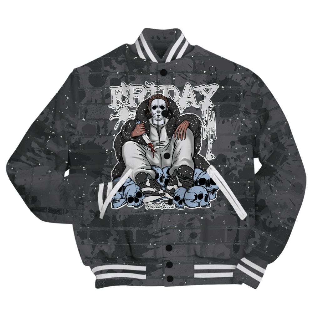 Varsity Jacket To Match Reverse Oreo 6s Shirt - Friday Brick All Over Print