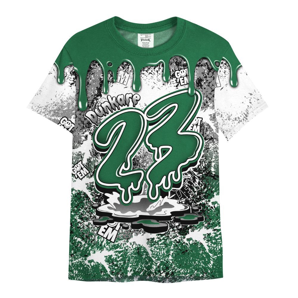 Shirt To Match High Gorge Green 1s - Dripping 23 Drip All Over Print