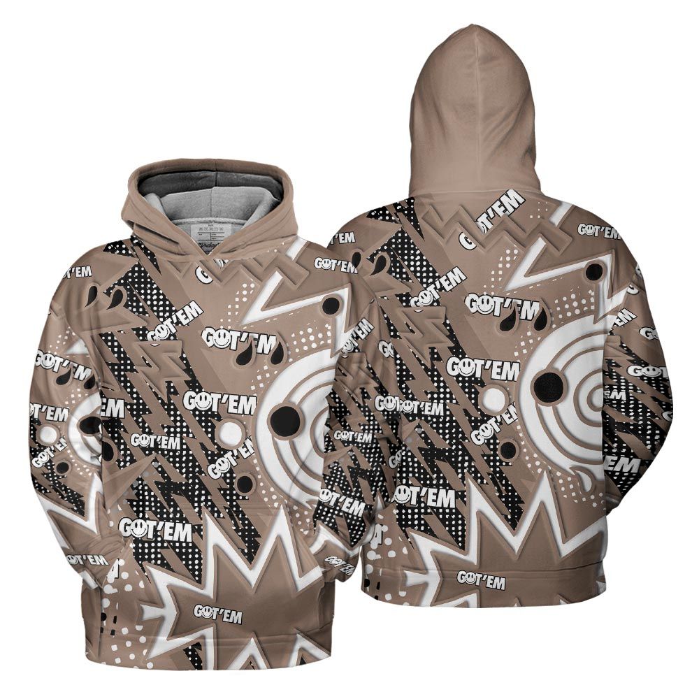 Hoodie To Match OG Latte 1s Hoodie, Retro Vintage 90s Hoodie Outfit 903 NCT