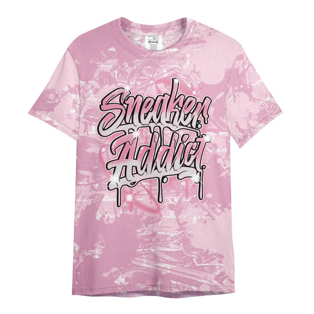 Shirt To Match Orchid 4s - Addiction Sneakers Graphic Street Art All Over Print