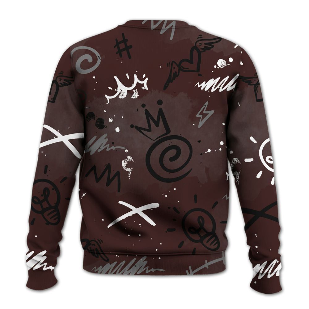 Sweatshirt To Match Burgundy 5s - Drip Been Di2ferent All Over Print
