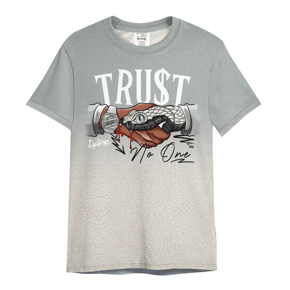 Shirt To Match Retro Pure Money 3s - Trust No One Drip All Over Print