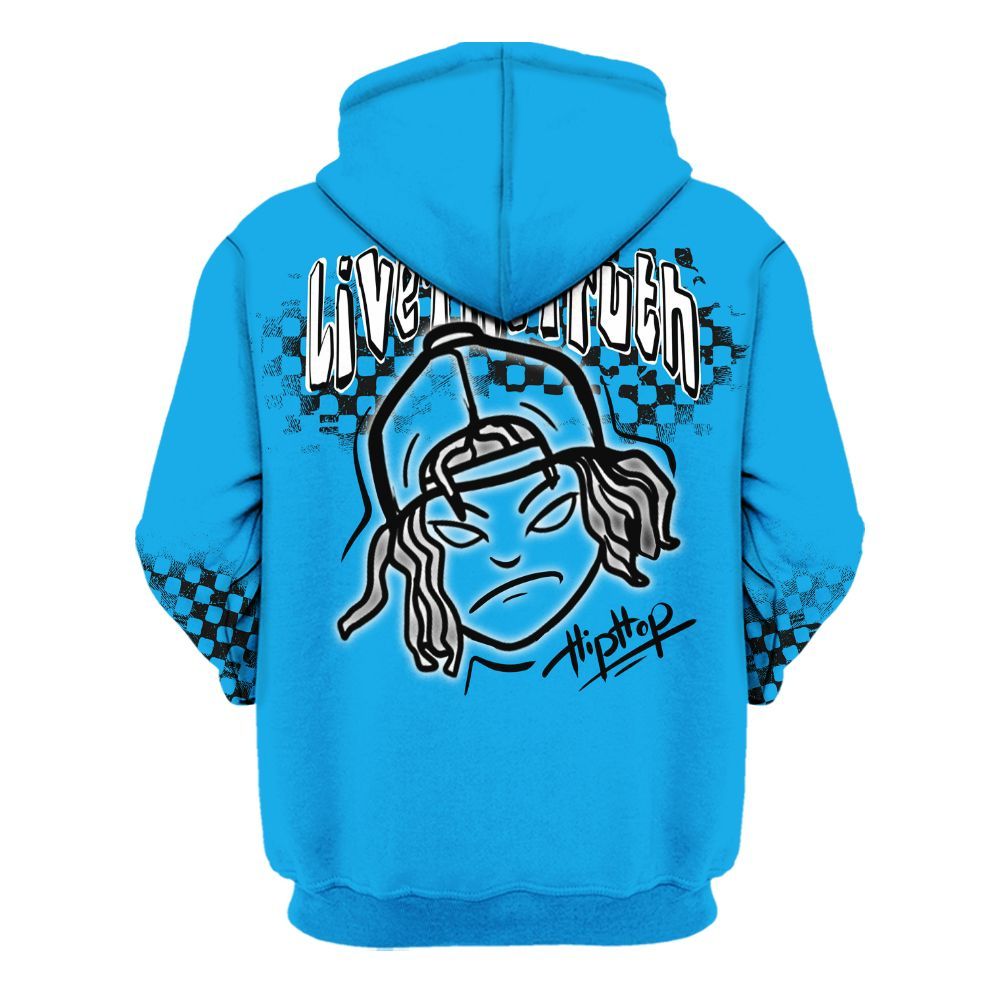 Hoodie To Match Black University Blue 2022 13s - Feel Life Street Style All Over Print