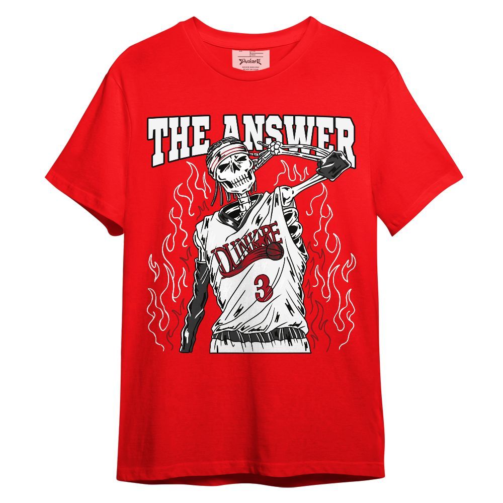 Shirt To Match Bred Velvet 11s - Allen Answer Skeleton Unisex Shirt