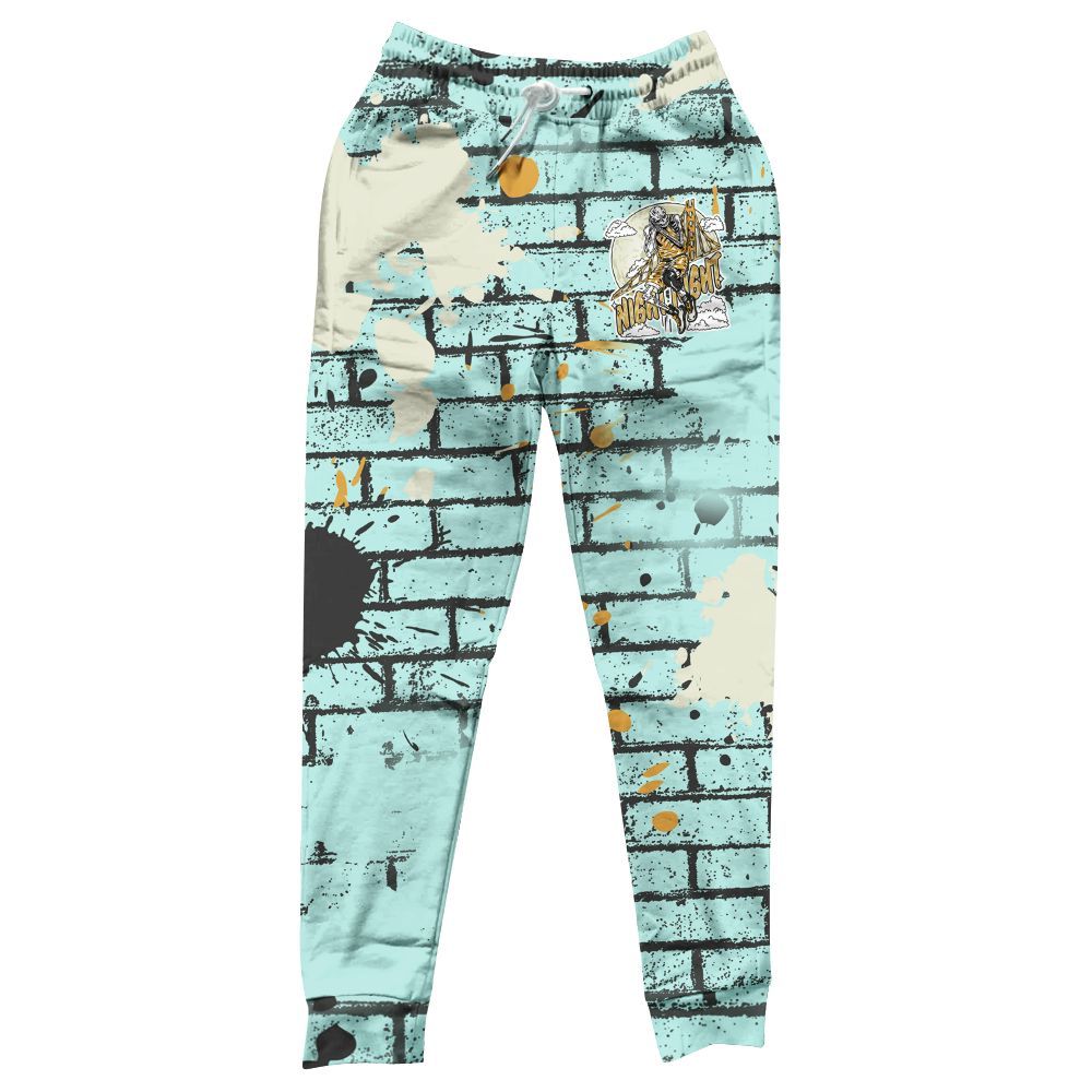 Sweatpant To Match Pure Platinum 4s - Seeya Skeleton Brick All Over Print