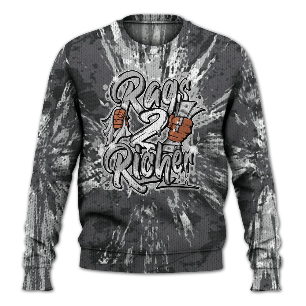 Knitted Sweater To Match White Thunder 4s - Rag 2 Rich Graphic Luxury